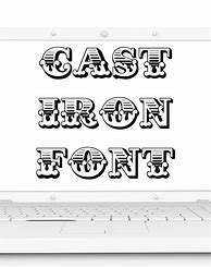 Image result for Iron Font