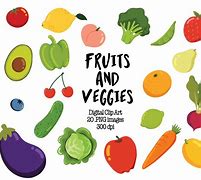 Image result for fruits and vegetables clipart