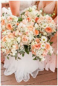 Image result for Pink White Wedding Flowers