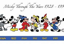 Image result for Mickey Mouse Years