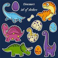 Image result for Cute Dinosaur Stickers