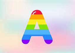 Image result for Rainbow Letters No Background