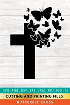 Image result for Butterfly and Cross Clip Art