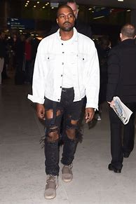 Image result for Kanye West Ripped Jeans