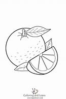 Image result for Orange Wedge Coloring Page