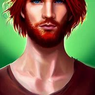 Image result for Digital Art Man Red Clothes