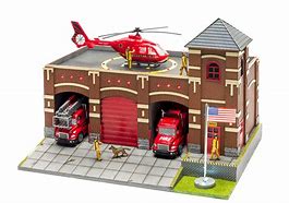 Image result for 00 Gauge Fire Station