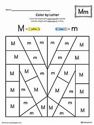 Image result for Coloring Letter mm