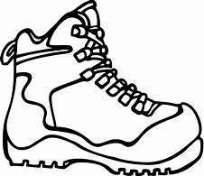 Image result for Hiking Boots Drawing