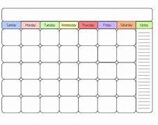 Image result for Free Editable Blank Calendar