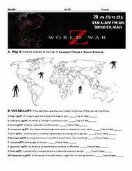 Image result for World War Z Worksheet