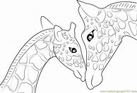 Image result for Mother and Baby Giraffe Coloring Pages