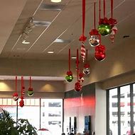 Image result for Christmas Ribbon Hanging Decorations