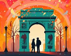 Image result for Arc De Triomphe Painting