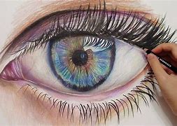 Image result for Realistic Colored Pencil Eye Drawings