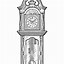 Image result for Grandfather Clock Drawing