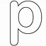 Image result for Letter P ClipArt Black and White