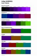 Image result for Indigo Color Chart