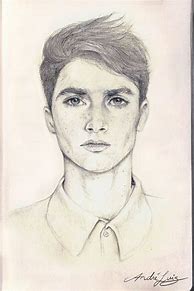 Image result for Realistic Boy Face Drawing