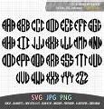 Image result for Circle Monogram Border SVG Free