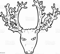 Image result for Stag Head Illustration