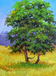 Image result for Light Green Tree Painting