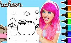 Image result for Pusheen Cat Coloring Pages for Kids Printable