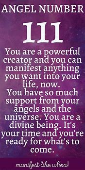 Image result for 111 Angel Meaning