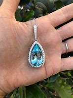 Image result for Aquamarine Heart Necklace