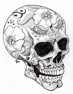 Image result for Skull Printable Black and White