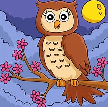 Image result for Owl On Tree Branch