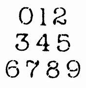 Image result for Old English Number Stencils