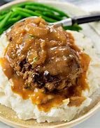 Image result for Hamburger Steak Gravy and Rice