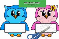 Image result for Owl Name Tags Printable