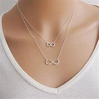 Image result for Double Chain Necklace Silver