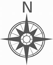 Image result for Compass Black and White