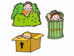 Image result for Kids Playing Hide and Seek Cartoon