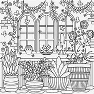 Image result for Mandala Garden Coloring Page