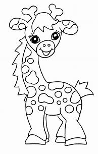 Image result for Free Giraffe Coloring Pages