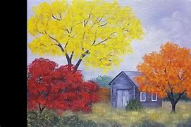 Image result for Acrylic Painting Landscape Trees