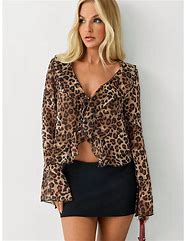 Image result for White Shirt with Leopard Print Dress