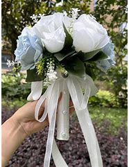 Image result for Blue Flower Table Arrangements