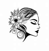 Image result for femmes avec une fleurs