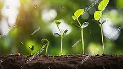 Soybean Growth Farm Green Leaf Background Stock Photo 1483297829 | Shutterstock