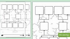 Family Tree Colouring Page