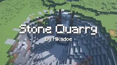 Minecraft Stone Quarry Mine Build Timelapse - #Shorts