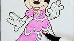 Minnie Mouse Coloring Pages for Kids #kidspainting #kidsart #coloringpages