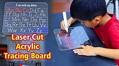 How to make Laser Cut Montessori Tracing Board | Laser Cut Alphabet Letters Acrylic Tracing Tray