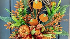 Orange and Lime Green Glitter Fall Pumpkin Grapevine Wreath, Orange Sparkle Pumpkins, Autumn Front Door Decor - Etsy