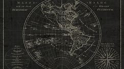 Mappemonde Etching v2 Poster Print by Wild Apple Portfolio Wild Apple Portfolio (36 x 24) # 42956 - Walmart.ca